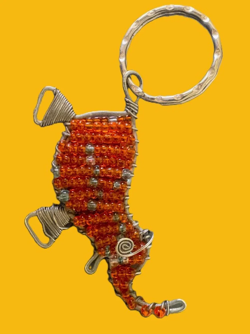 Handmade Elephant South-African Elephant Keychain/Purse Accessory
